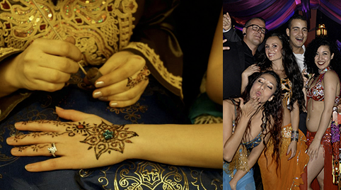 Henna in een complete mobiele caravan