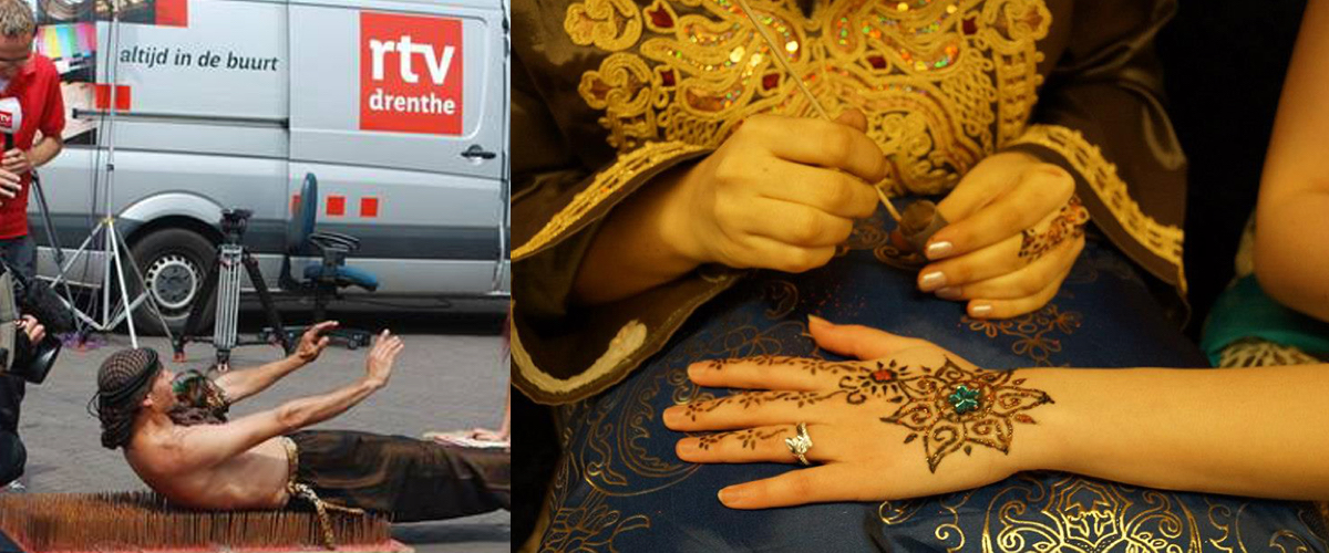 Arabische henna artist voor feest